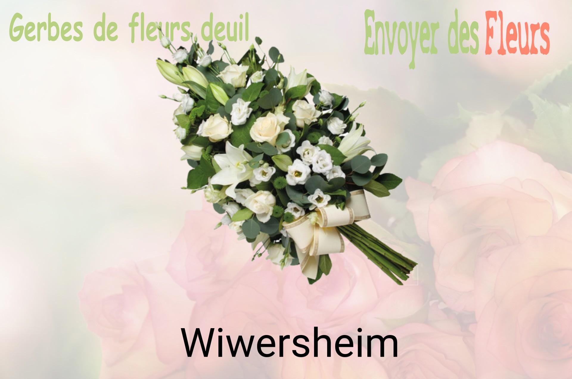 Gerbe de fleurs de deuil livrée à Wiwersheim